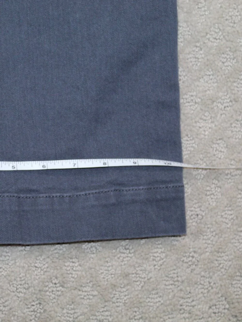 Loft Size 4 Bluish Grey Twill Mid Rise Flat Pocket Wide Leg Pants